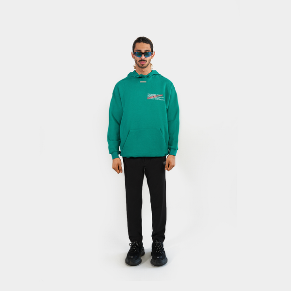 "CONFIDENTIAL" Hoodie - Emerald Green