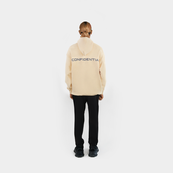 "CONFIDENTIAL" Hoodie - Off White