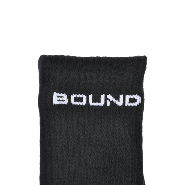 "BOUND" Crew Socks - Black