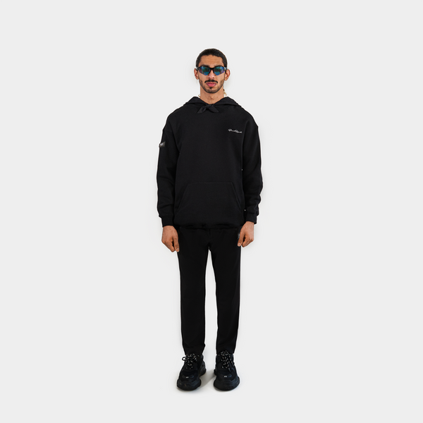 "THE ESSENTIALS" 1.0 Hoodie - Ink Black