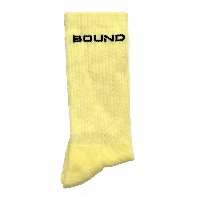 "BOUND" Limited Crew Socks - Gotham Yellow