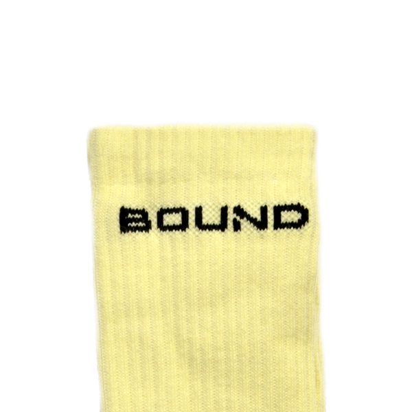 "BOUND" Limited Crew Socks - Gotham Yellow