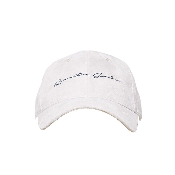 "QUARANTINE SURVIVOR" Suede Light Grey Hat